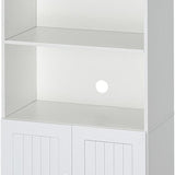 Keukenkast Voorraadkast Hoog met 2 open planken 40x70x170 cm - Wit