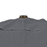 Kopu® Malaga Parasolset Vierkant 200x200 cm met Hoes en Voet - Grijs