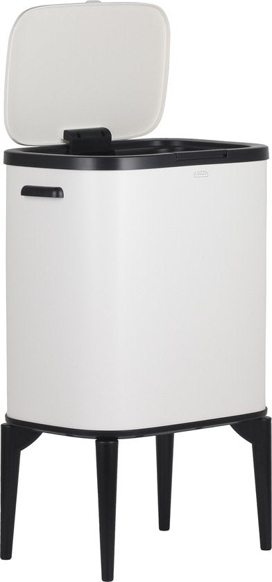 Luzzo® New York Push Afvalscheidingsprullenbak 18 ltr 2 bakken