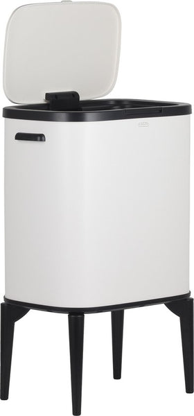 Luzzo® New York Push Afvalscheidingsprullenbak 18 ltr 2 bakken