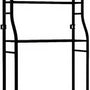 Wasmachine Rek met 3 Planken – Zwart Metaal – Opbergrek voor Boven Wasmachine of Toilet – Stevig & Ruimtebesparend – Industrieel Design – 173x65 cm