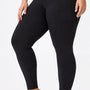 SparkNine Softcurve plus size legging - met zijzakken - L-XL - zwart - zachte stof - ademend - niet doorschijnend
