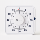 Leerklok 19 x 19 cm - Witte Timer voor Kinderen - Aftelklok voor Educatief Gebruik