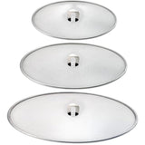 RVS Antispatdeksel Set van 3 – Ø20 - Ø25 - Ø30 cm – Spatdeksel voor Pan – Fijne Antispat Zeef – Vetbeschermer voor Bakken & Braden – Vaatwasserbestendig – Universeel Formaat
