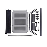 Opvouwbare hondenstretcher - Hondenbed met Zonnedak - Hondenbed - Honden ligbed - Hondenbed met Regendak