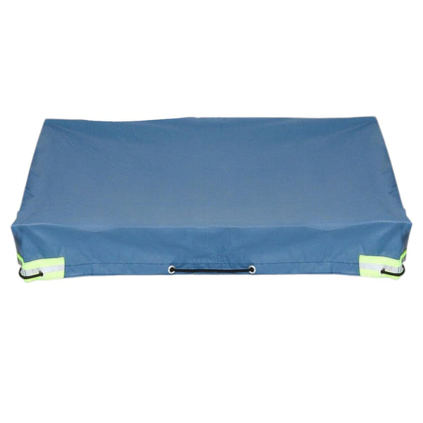 Aanhangwagen Afdekhoes - 258 x 138 x 5 cm - Blauw - Aanhangerzeil met Elastisch Koord - Waterafstotend - Aanhangwagnet