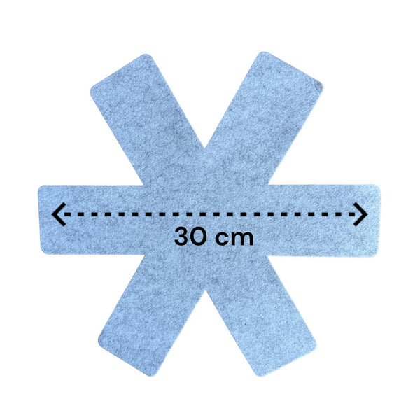 Pannenbeschermer - 2 Stuks - 38 cm en 30 cm - Vilt - Grijs - Optimale Bescherming van je Pannen - Panbeschermer - Onderzetter