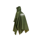 Poncho - Groen - One Size Fits All - Fietsponcho Fiets - Reflecterende strips - Dames & Heren - Waterdicht