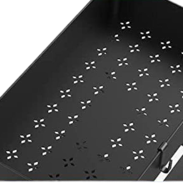 Gootsteenkast Organizer - 2 laags - 76 x 34,5 x 22 cm - Keukenkast Organizer - Zwart - Uitrekbaar