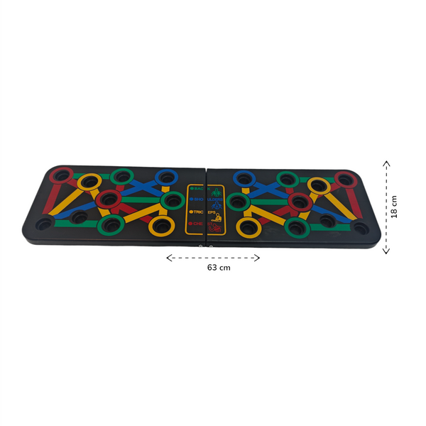 Push-up Board 14-in-1 – Multifunctioneel Fitnessbord voor Thuis en Sportschool – Opvouwbaar – Inclusief Handgrepen