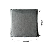 Zitkussen Stoel - Donker Grijs - 40 cm x 40 cm x 2 cm - Geschikt voor Binnen en Buiten - Waterafstotend Materiaal - Kussentje - Stoelkussen