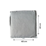 Zitkussen Stoel - Licht Grijs - 40 cm x 40 cm x 2 cm - Geschikt voor Binnen en Buiten - Waterafstotend Materiaal - Kussentje - Stoelkussen