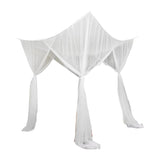 Klamboe voor 2 personen - 210 x 200 x 200 cm - Wit - Muskietennet - 6 Ophanglussen en 4 Openingen - Rechthoekig 2 Persoons Klamboe - Box Muggennet