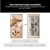 Schoenenkast Hangend - Schoenenzak 6 vakken - Opbergen van Schoenen aan Deur - Schoenenzak Grijs - Oplossing voor rondslingerende schoenen - Hoogwaardige Schoenenkast