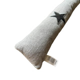 Tochtrol - Grijs Sterren - Katoen - 90 x 10 cm - Tochthond - Tochtstopper - Isolatie tegen Tocht