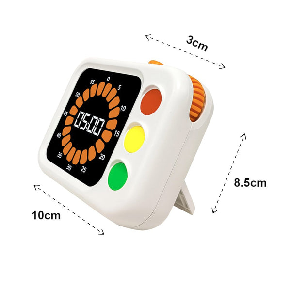 Leerklok - Multifunctionele Digitale Timer met Stoplicht – 5/10/15 Minuten Instelbaar – Oplaadbaar – Studie & Concentratie Timer