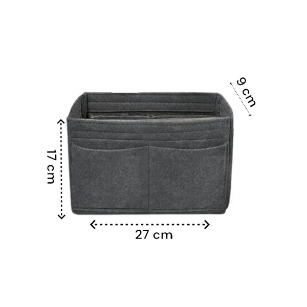 Handtas organizer - Bag in Bag - 11 ruime vakken - Grijs - 27 x 17 x 9 cm (LxBxH)- Tasorganizer