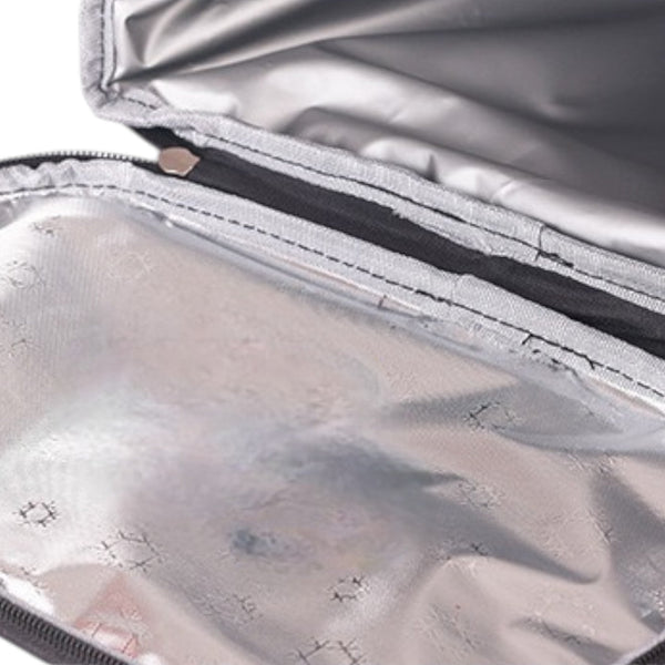 Rugzak Koeltas 30L – Waterdichte Koelrugzak met Isolatie – Ideaal voor Strand, Picknick & Outdoor – Lichtgewicht en Comfortabel – Zwart met Oranje Streep
