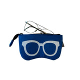 Brillenetui - Blauw - Vilt - Brillen etui - Bril Beschermer - Brillendoos - Brillenkoker - Brillenhoes