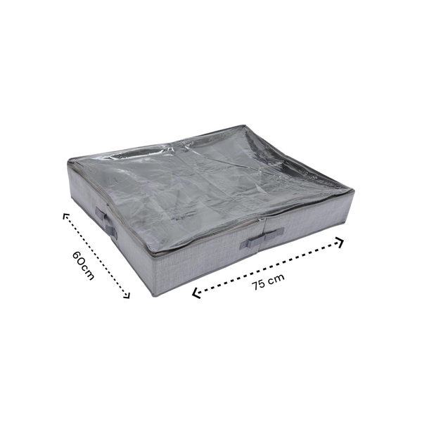 Schoenen Opbergtas Onderbed - 2 stuks - Grijs - 16 paar Schoenen - Schoenen Organizer