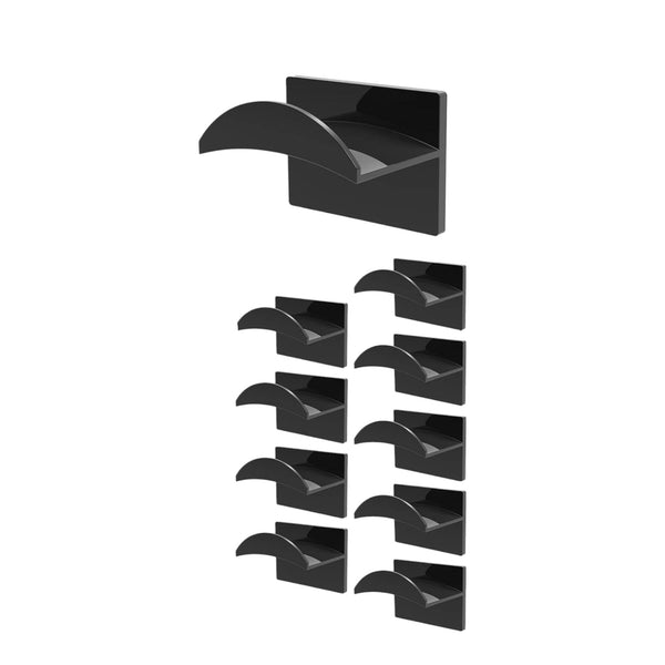 Cap Rack - 10 Stuks - Zwart - Petjeshouder - Petjeshouder - Hoeden Opberger - Pettenrek - Petten Houder