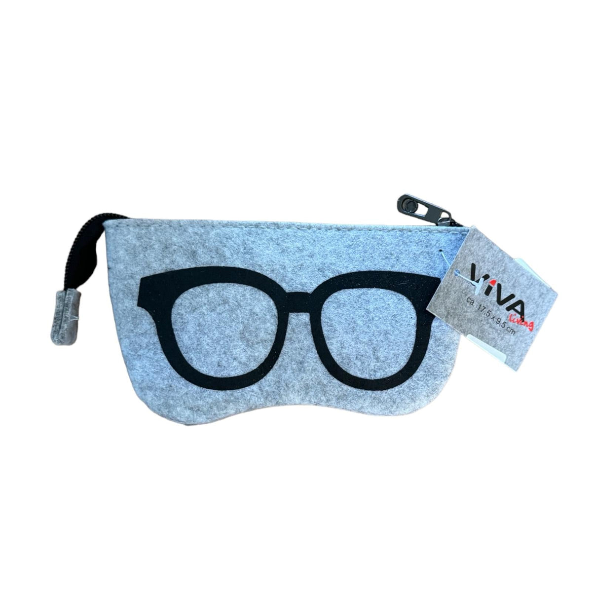 Brillenetui - Grijs - Vilt - Brillen etui - Bril Beschermer - Brillendoos - Brillenkoker - Brillenhoes