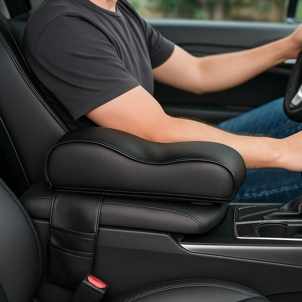 Armsteunkussen voor in de Auto – Zwart - Universeel - Middenarmsteun kussen