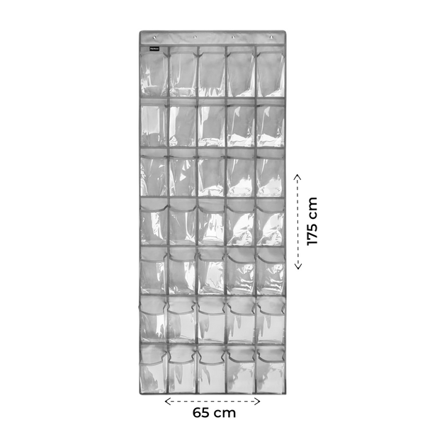 Schoenenkast Hangend - Schoenenzak 35 vakken - Opbergen van Schoenen aan Deur - Schoenenzak transparant - Oplossing voor rondslingerende schoenen - Hoogwaardige Schoenenkast