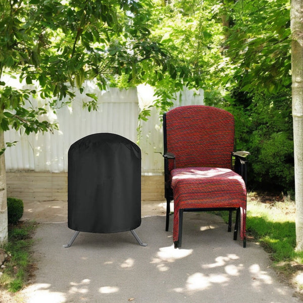 BBQ Hoes - 13 inch - Universeel - Geschikt voor Kamado, Weber, Grill Joe - Barbecue Hoes Waterafstotend - BBQ Accessoires - Beschermhoes Rond met Trekkoord - Kamado Accessoires