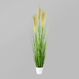 Kopu® Kunstplant Pampusgras 95 cm - 3 pluimen - in witte pot