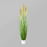 Kopu® Kunstplant Pampusgras 95 cm - 3 pluimen - in witte pot