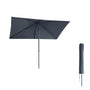 Kopu® Leon Parasol Rechthoek 150x250 cm - Balkonparasol met Hoes - Grijs