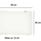 Kopu® Retro Flower Loungekussenset Zit en Rug 60 cm - Ivory