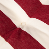 Kopu® Mila Red - Comfortabel Tuinkussen met Hoge Rug - Rood/Wit