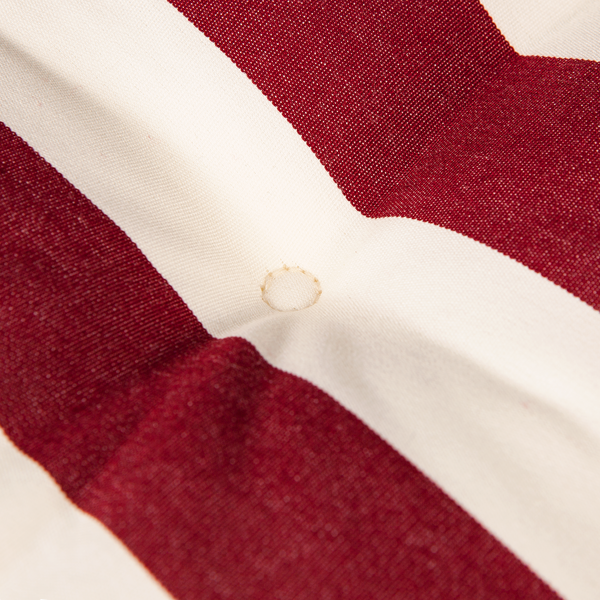 Kopu® Mila Bordeaux - Comfortabel Tuinkussen met Lage Rug - Rood/Wit