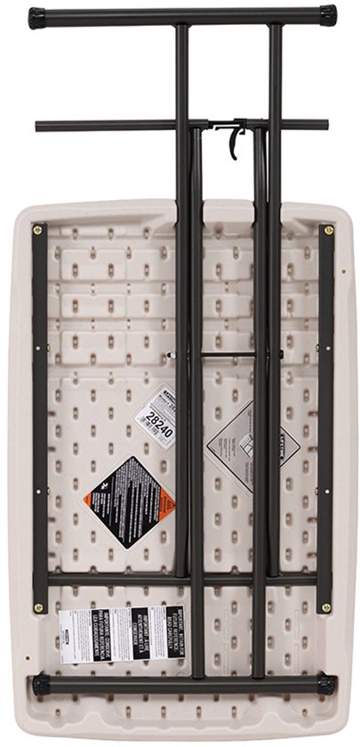 Lifetime® Compacte Campingtafel Bijzettafel Hoogte Verstelbaar - 49x76x53 cm