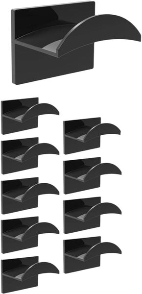 Petjeshouder - 10 Stuks - Zwart - Petjeshouder - Hoeden Opberger - Pettenrek - Petten Houder - Cap Rack