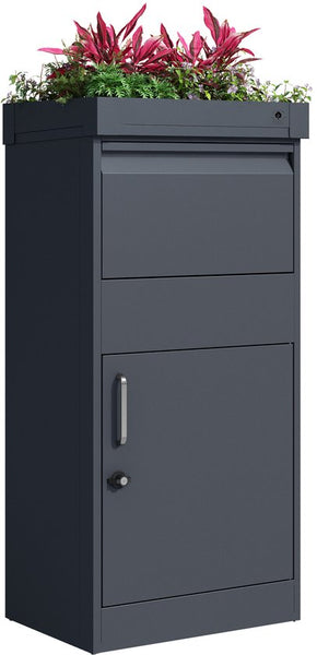 4gardenz® Pakketbrievenbus XL - Staande - Pakketbox - Antraciet