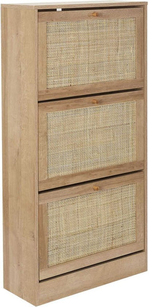 Schoenenkast Bali 3 lades 24x60x113 cm - voor 18 paar - Bruin