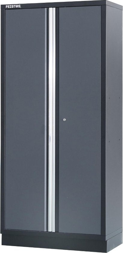 FEISTOS Gereedschapskast Apollo 1 | inclusief geperforeerde wand | Grijs/zwart | 228x46x200cm