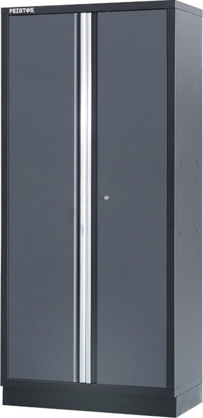 FEISTOS Gereedschapskast Apollo 1 | inclusief geperforeerde wand | Grijs/zwart | 228x46x200cm