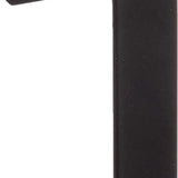 Deurkapstok 5 haken voor deur metaal 40x2x29 cm - Zwart
