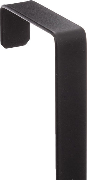 Deurkapstok 5 haken voor deur metaal 40x2x29 cm - Zwart