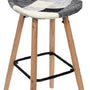 Home Deco Factory Lund Patchwork Barkruk - Grijs