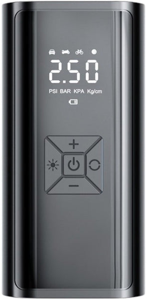 Draagbare Luchtcompressor 7000 mAh – Elektrische Luchtpomp Draadloos voor Auto, Fiets, Motor & Ballen – Digitale Bandenpomp met LCD Display, Powerbank en Automatische Stopfunctie