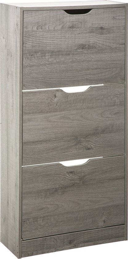 4goodz schoenenkast 3 lades 60x24x118 - voor 18 paar