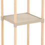 Fixwood Houten Modulaire Opbergrek – Massief Hout & Kunststof – Badkamerrek, Keukenrek of Plantenrek – 72 cm Hoog – Beige-Naturel