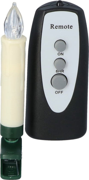 Hanse® 10 stuks Draadloze LED Kerstverlichting op batterij met Timer en Afstandsbediening