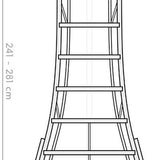 Niwaki 3-poot Tuinladder 240-300 cm in Hoogte Verstelbaar - Plukladder NW02700