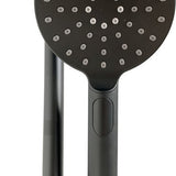 Luzzo® Flower Black Doucheset Thermostaatkraan met Glijstang - Zwart